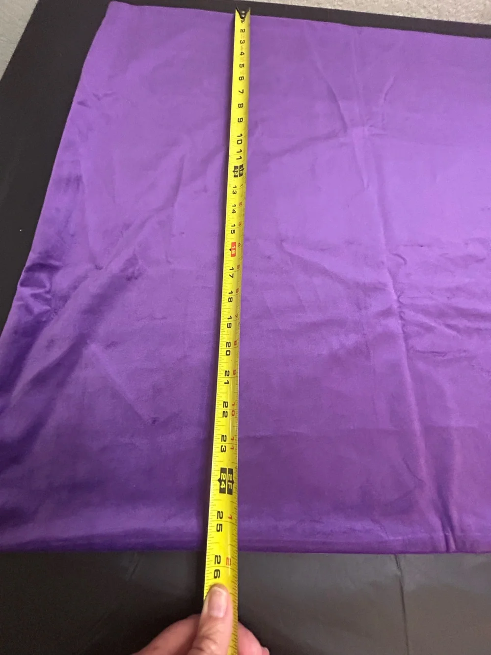 Purple Velvet/Velour  Fabric Pillow Covers 26x26 Zipper Closure (Set of 2)